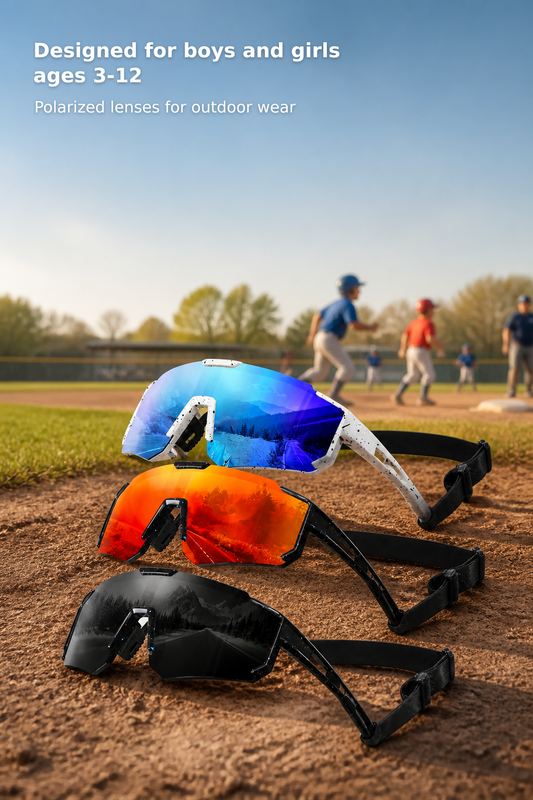3-Pack Kids’ Polarized Sports Sunglasses